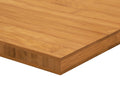 panneau horizontal en bois massif 3 couches bambou café