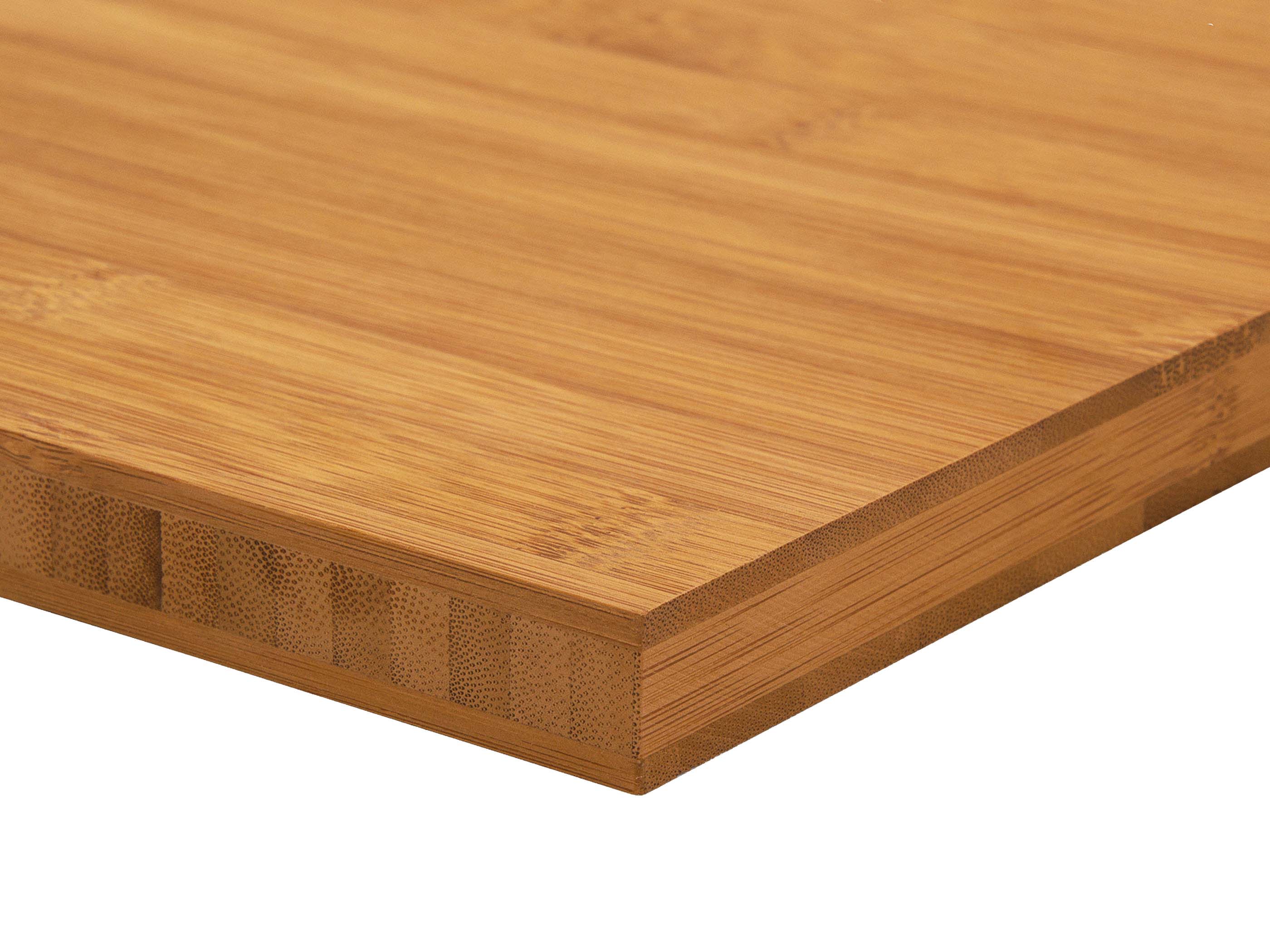 panneau horizontal en bois massif 3 couches bambou café
