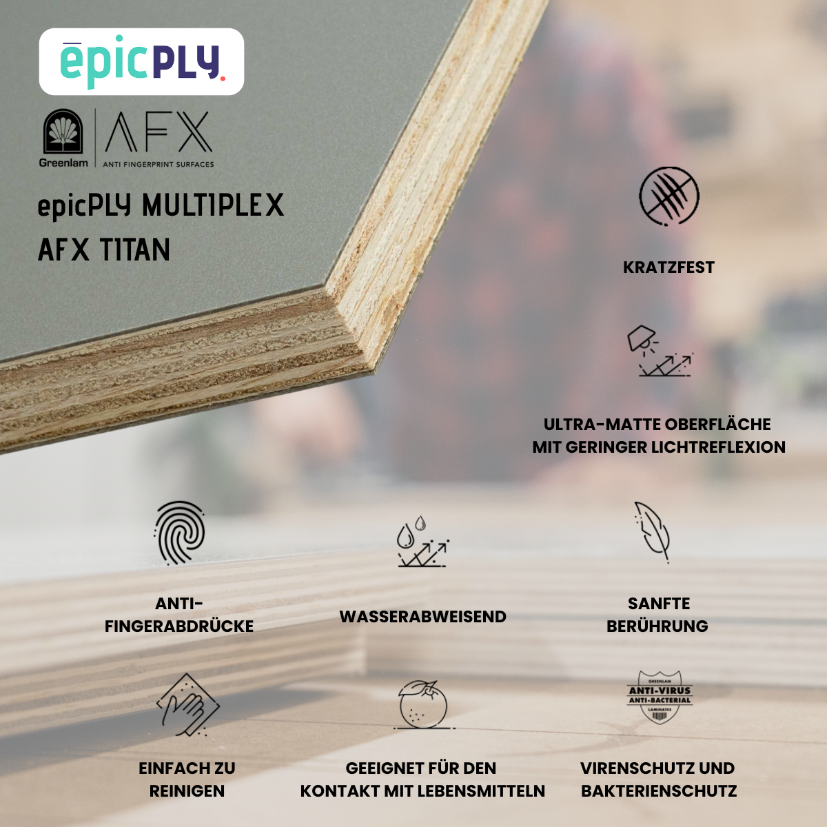 Contreplaqué epicPLY stratifié haut de gamme - Titan AFX
